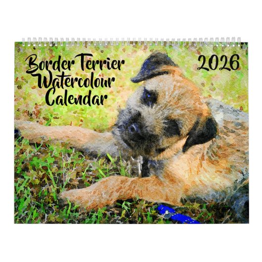 2026 Border Terrier Dog Mama Gift Border Lover Kalender (Titelbild)
