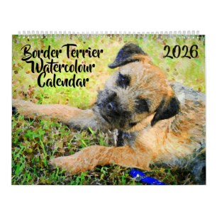 2026 Border Terrier Hund Mama Geschenk Border Lieb Kalender