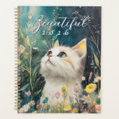 2026 Botanical Cat Planner | Minimal Cat Planner Planer (Vorderseite)
