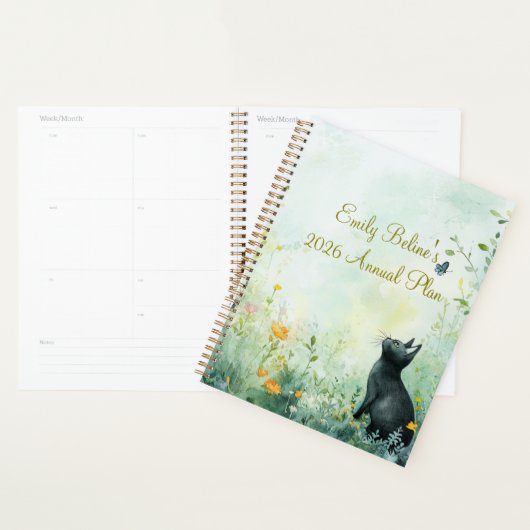 2026 Botanical Cat Planner | Minimal Cat Planner Planer (Anzeige)
