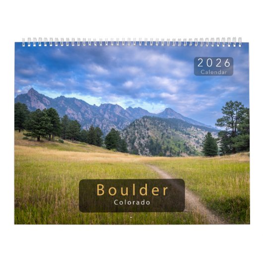 2026 Boulder Colorado Naturkalender Kalender (Titelbild)