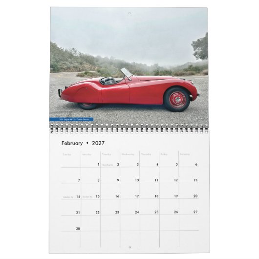 2026 British Classics Calendar Kalender (Feb 2027)