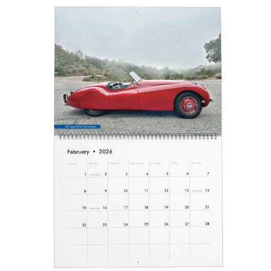 2026 British Classics Calendar Kalender (Feb 2026)