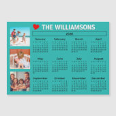 2026 Bunter Kalender Foto Collage Magnet (Vorderseite)