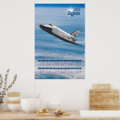 2026 Buran Soviet Shuttle Poster Calendar (Küche)