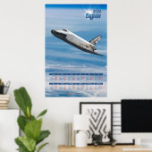 2026 Buran Soviet Shuttle Poster Calendar (Heimbüro)