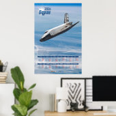 2026 Buran Sowjet-Shuttle Poster-Kalender Poster (Heimbüro)