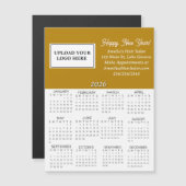 2026 Business Logo Mini Calendar Magnetkarte (Vorne/Hinten)