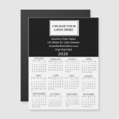 2026 Business Logo Mini Calendar Magnetkarte (Vorne/Hinten)