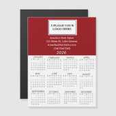 2026 Business Logo Mini Calendar Magnetkarte (Vorne/Hinten)