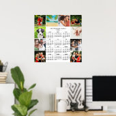 2026 Calendar 10 Photo Collage Family Poster (Heimbüro)
