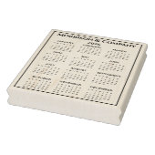 2026 Calendar #3 Four Rows, Three Columns, Name Gummistempel (Stempel)