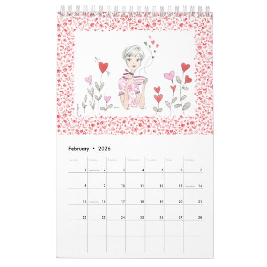 2026 Calendar / Anne Keenan Higgins Kalender (Feb 2026)