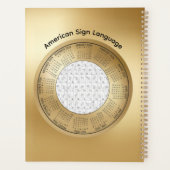 2026 Calendar ASL American Sign Language Planner Planer (Rückseite)