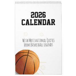 2026 Calendar Basketball Inspirational Quotes  Kalender
