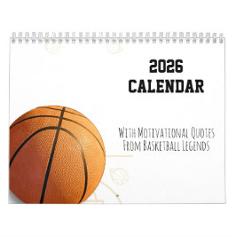 2026 Calendar Basketball Motivational Quotes  Kalender