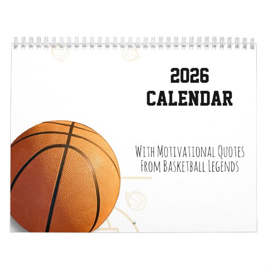 2026 Calendar Basketball Motivational Quotes  Kalender (Titelbild)