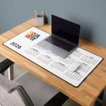 2026 Calendar Business-Logo Firmensitz Weiß