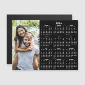2026 Calendar Classic Modern Photo Magnet (Vorne/Hinten)