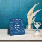 2026 Calendar Company Logo Blue Business Fotoplatte (InSitu)