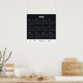 2026 Calendar Corporate Business Logo Branded  Poster (Küche)