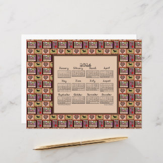 2026 Calendar Dressage Horse Collage