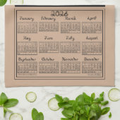 2026 Calendar Dressage Horse Sport Fabric Font Geschirrtuch (Gefaltet)