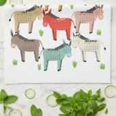 2026 Calendar Earth Tones Donkey Geschirrtuch (Gefaltet)