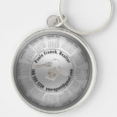 2026 Calendar Editable Real Estate Keychain Schlüsselanhänger (Vorne)