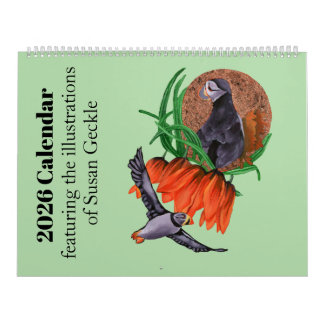 2026 Calendar featuring nature illustrations Kalender