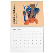 2026 Calendar featuring nature illustrations  Kalender (Mär 2027)