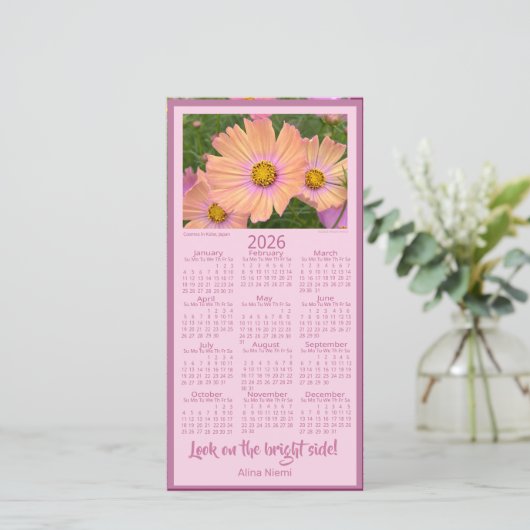 2026 Calendar Feiertagskarte (Stehend Vorderseite)