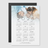 2026 Calendar Foto Neues Baby Happy Neues Jahr Magnetkarte (Vorne/Hinten)