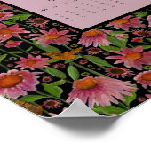 2026 Calendar Full Year Cone Flowers Poster (Ecke)