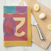 2026 Calendar Geschirrtuch (Viertel Falte)