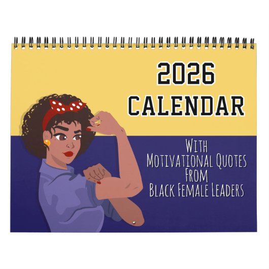 2026 Calendar Inspirational Quote Black Girl Magic Kalender (Titelbild)