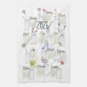 2026 Calendar Küche Handtuch Tee (Vertikal)