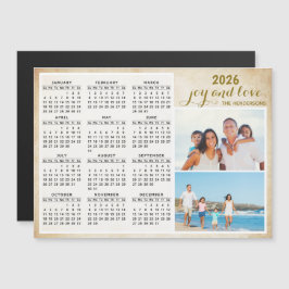 2026 Calendar Magnet Custom Family Foto Keepake