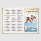 2026 Calendar Magnet Custom Family Foto Keepake (Vorderseite)