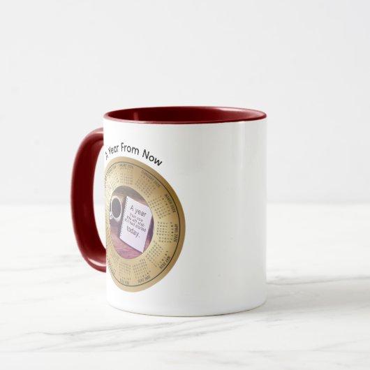 2026 Calendar Motivational Coffee Tasse (Vorderseite Links)