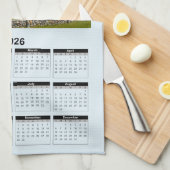 2026 Calendar of Door County Wisconsin Lighthouse  Geschirrtuch (Viertel Falte)