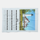 2026 Calendar of Door County Wisconsin Lighthouse Geschirrtuch (Horizontal)