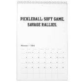 2026 Calendar Pickleball Funny Quotes Dink Paddle Kalender (Feb 2026)