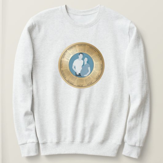 2026 Calendar Pregnancy We're Expecting A Baby Sweatshirt (Design vorne)