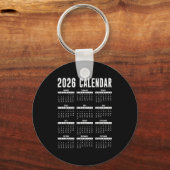 2026 Calendar Shirt 26 Calendar 2026 Schlüsselanhänger (Vorderseite)