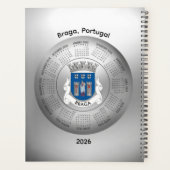 2026 Calendar Silver Planner Braga Portugal Planer (Rückseite)