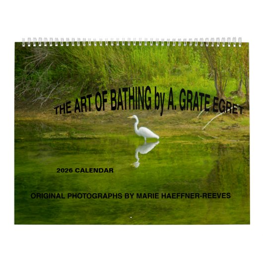 2026 CALENDAR:THE ART OF BATHING by A.GRATE EGRET Kalender (Titelbild)