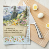 2026 Calendar Towel Alps Mountains Proverbs Geschirrtuch (Viertel Falte)