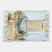 2026 Calendar Towel Alps Mountains Proverbs Geschirrtuch (Horizontal)