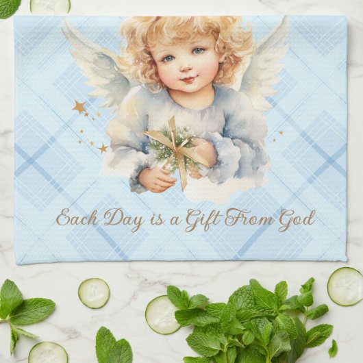 2026 Calendar Towel Each Day is a Gift From God Geschirrtuch (Gefaltet)